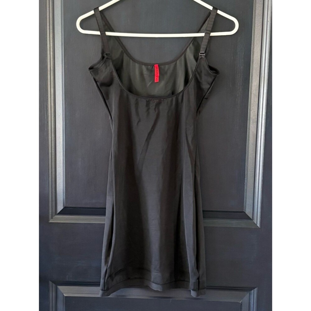 Spanx Simplicity Women's Black Open Bust Shapewear Bodysuit Slip Size Medium